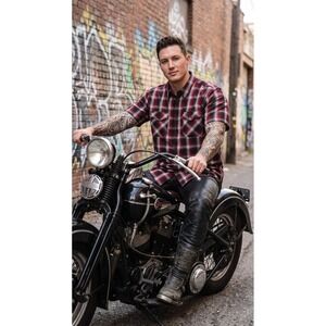 Dixxon Flannel Co The Uppercut Red Black Plaid Bamboo SS Shirt Mens 3X Boxing